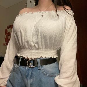 ✨off the shoulder h&m long sleeve✨